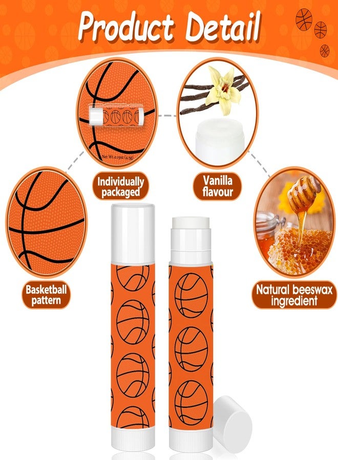 AKAIXI 12 Pack Basketball Lip Balm for Basketball Theme Party Bulk Gifts,Beeswax Moisturizing Lip Balm,Vanilla Flavor Plumping Chapstick for Soccer Team Girls kids Men Women Sports Lovers - Image 4